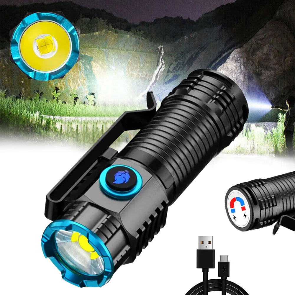 Compact Rechargeable Flashlight LED Torch