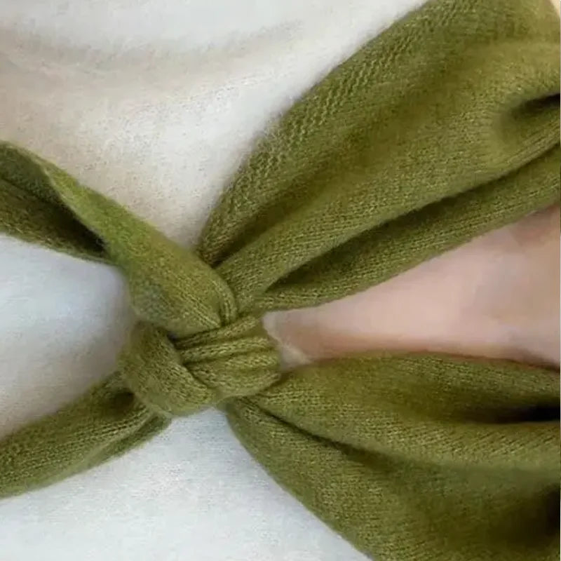 Korean Style Knitted Scarf for Winter Women