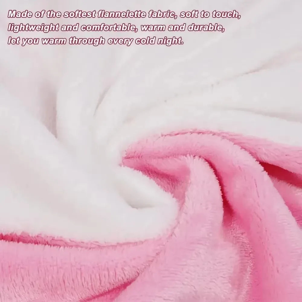 Soft Flannel Shark Hoodie Blanket
