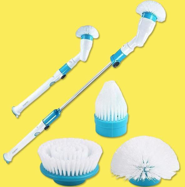 Cordless Electric Spin Scrubber with Extendable Handle Bathroom Cleaning Brush