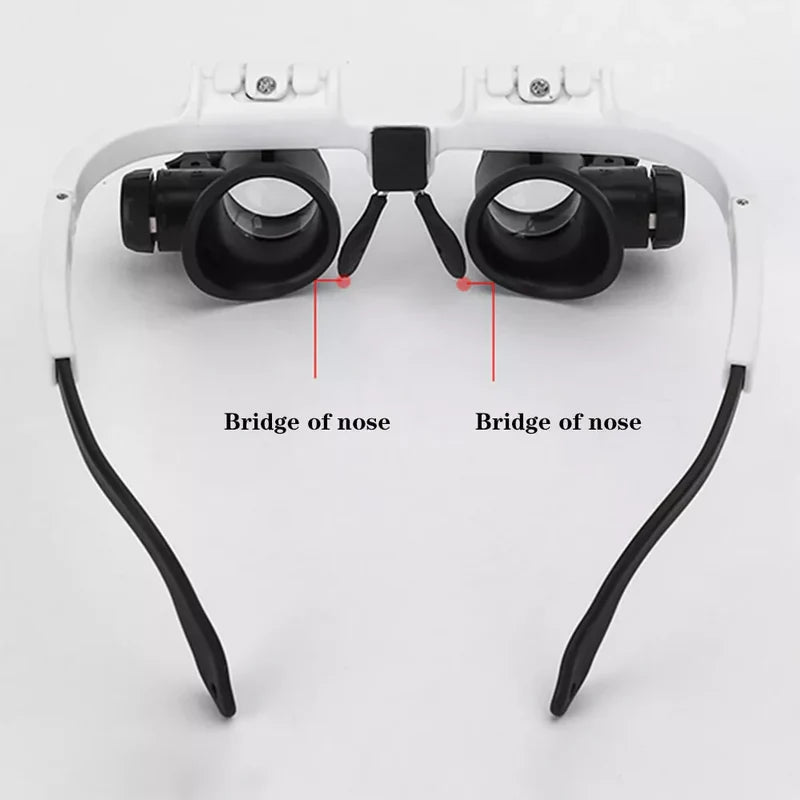 LED Glasses Magnifier 8x 15x 23x