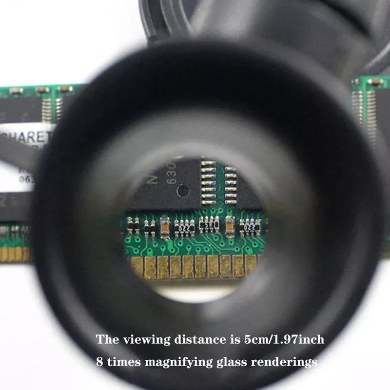 LED Glasses Magnifier 8x 15x 23x