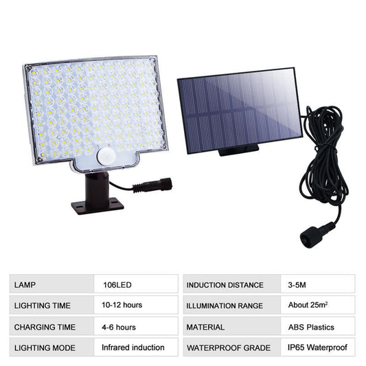 106 LED Solar Security Light