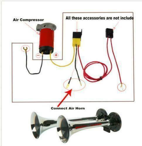 150dB Dual Trumpet Air Horn for Cars and Trucks