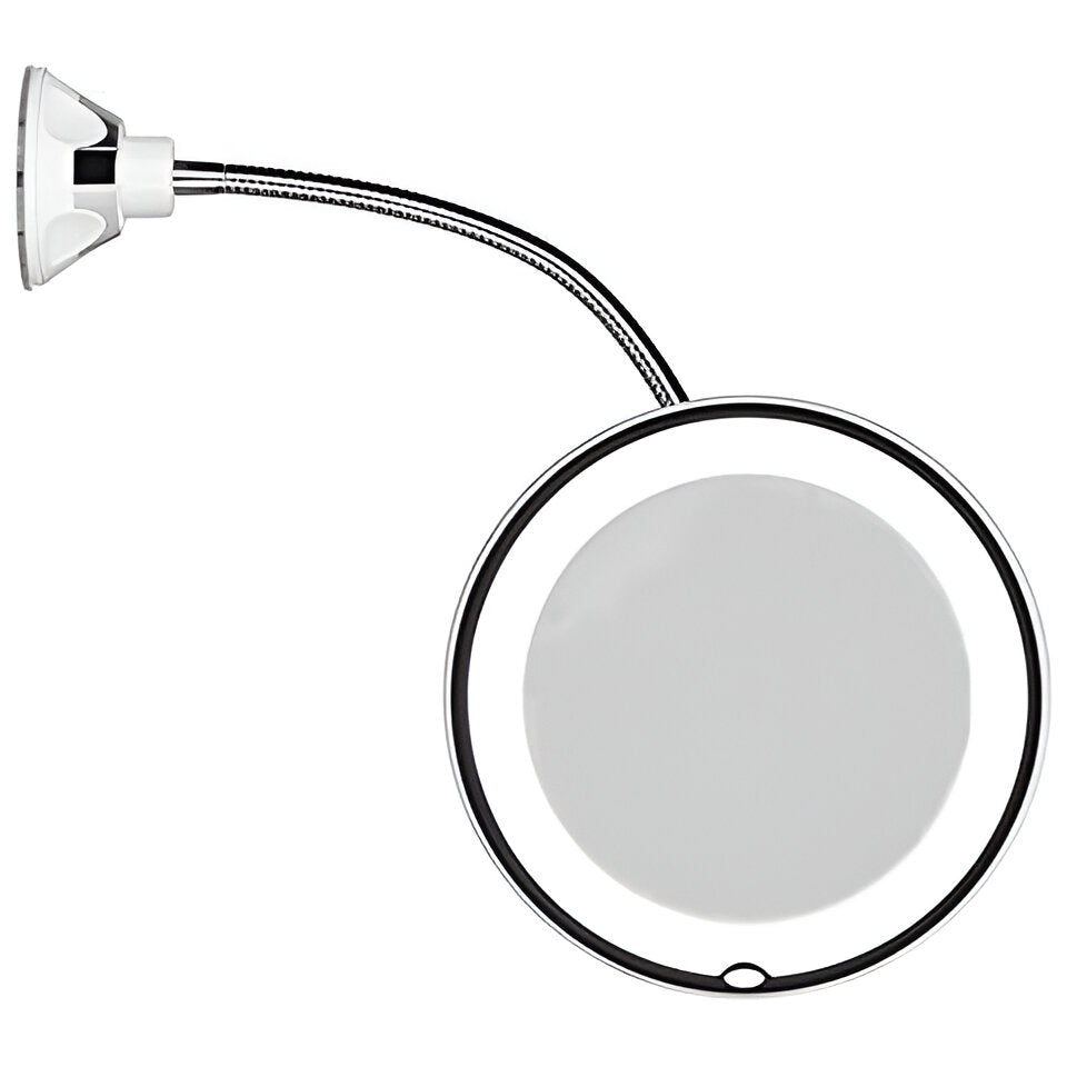 10x Magnifying LED Suction Mirror
