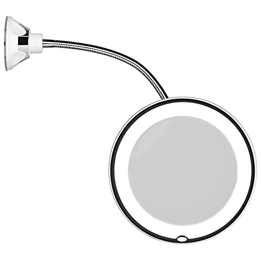 10x Magnifying LED Suction Mirror