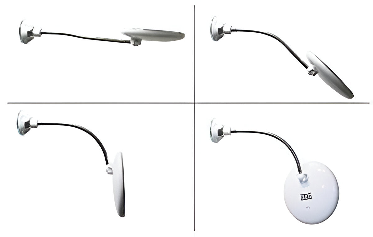 10x Magnifying LED Suction Mirror