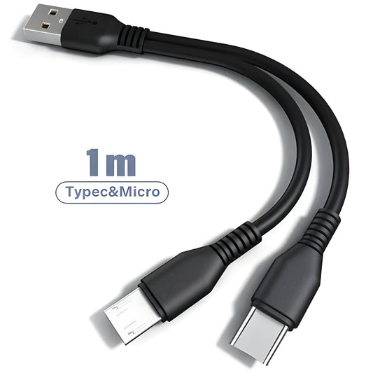 2-in-1 Multi Port Charging Cable