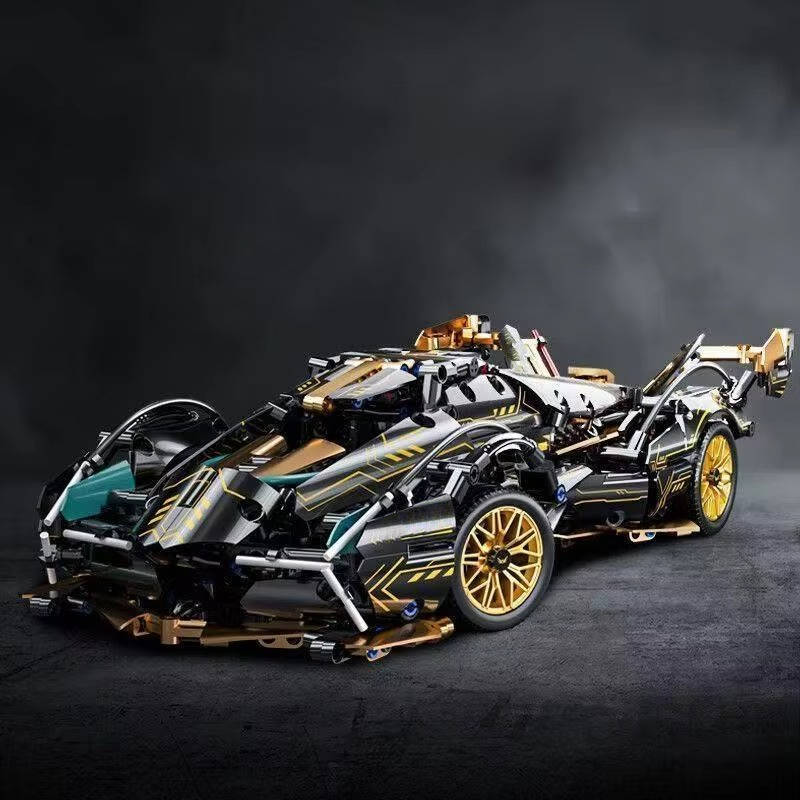 V12 Supercar Model Block Set, 1690 Pieces