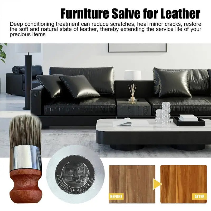 Leather Furniture Salve Set, 120ml