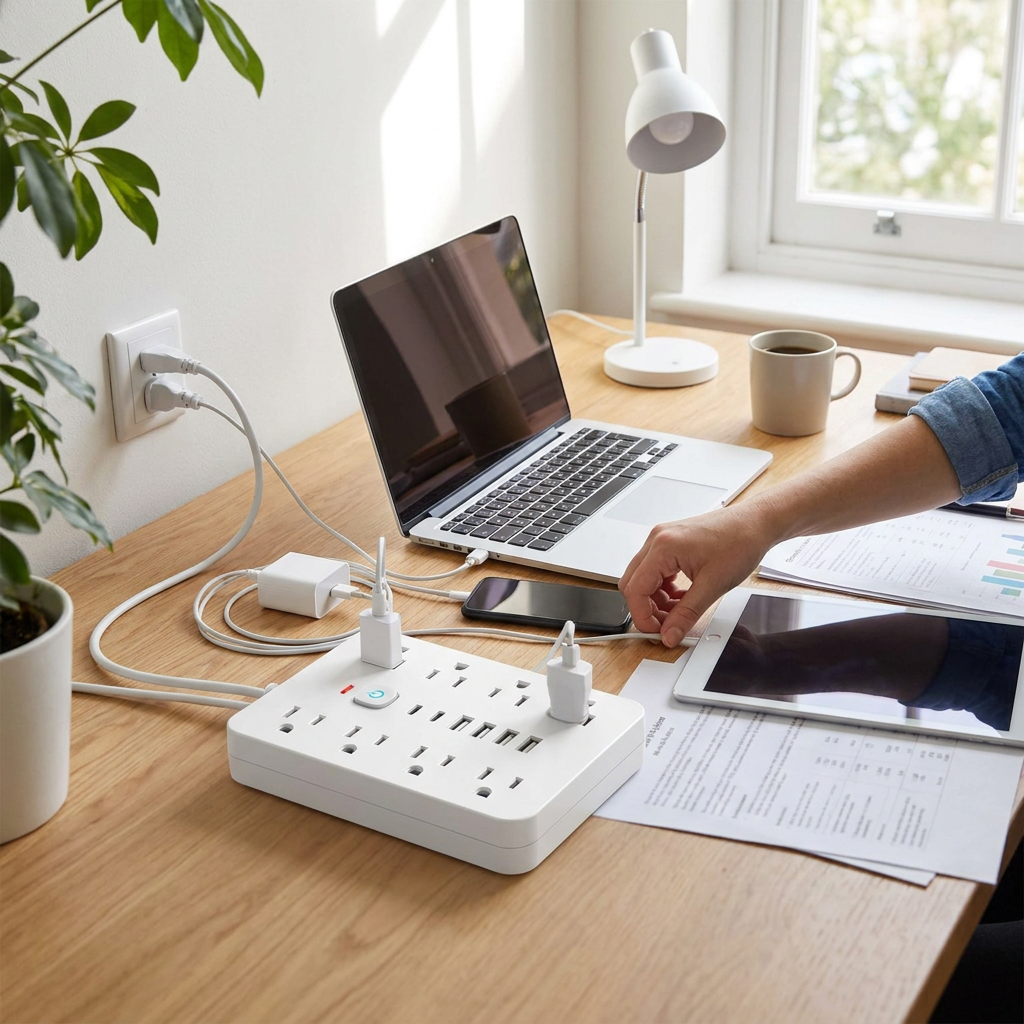 14-In-1 Power Strip With Surge Protection