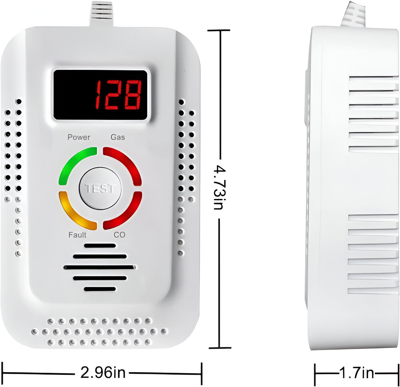 Plug-In Household Gas and CO Detection Unit