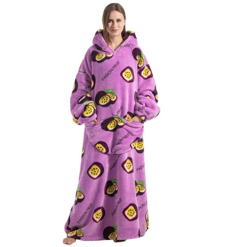 Long Wearable Blanket Hoodie