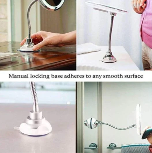 10x Magnifying LED Gooseneck Mirror