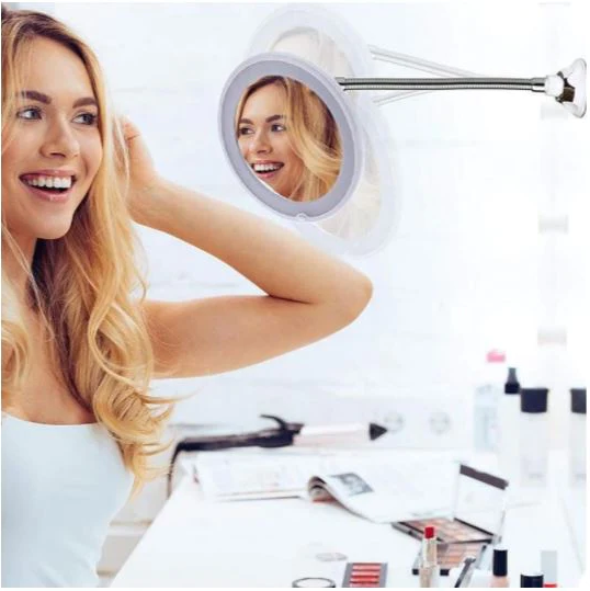 10x Magnifying LED Gooseneck Mirror