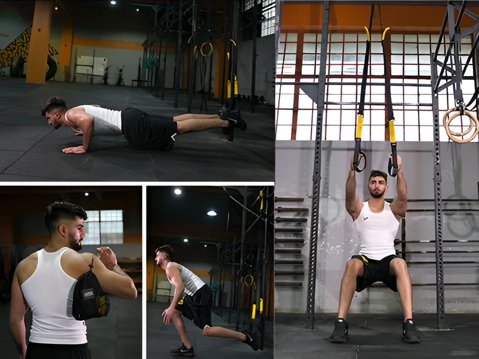 Home Gym Suspension Resistance Straps