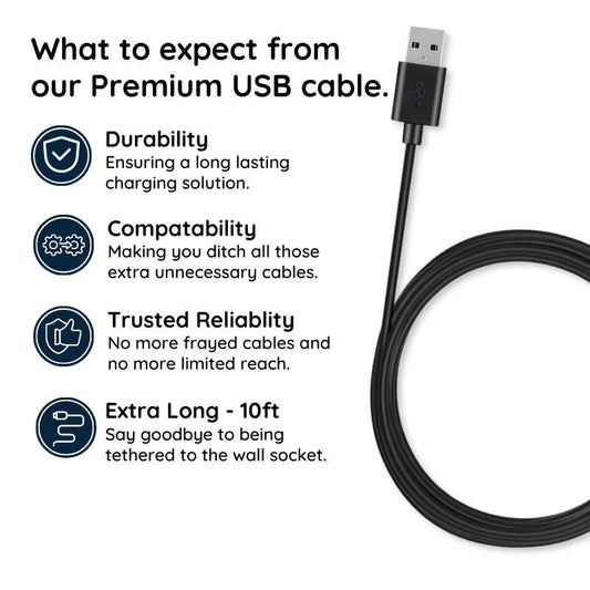 10ft Micro USB Charging Cable