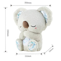 Anxiety Relief Koala Plush Toy with Music, Lights and Rhythmic Breathing Motion