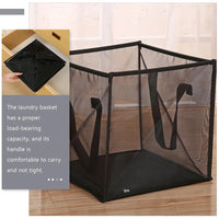 Foldable Mesh Laundry Hamper with Handles