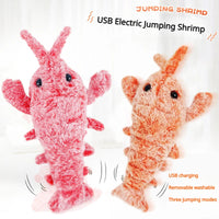 Electric Jumping Shrimp Pet Toy