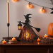 Halloween Witch Table Lamp Spooky Desk Decor Light