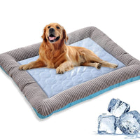 Cooling Dog Bed with Ice Silk Material