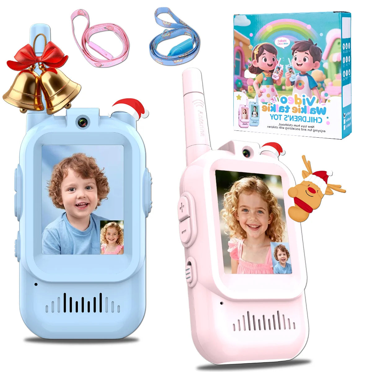 Childrens 2 Pack Video Walkie Talkie