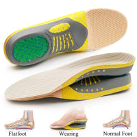 Orthotic Gel Insoles for Flat Feet & Plantar Fasciitis – 2 Piece