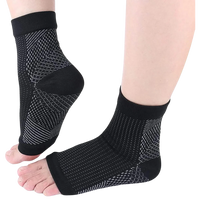 Compression Support Socks with Open-Toe Design and Non-Slip Fit