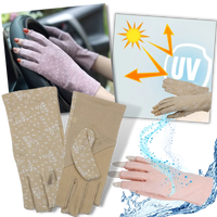 Stylish UV-Protective Cotton Gloves