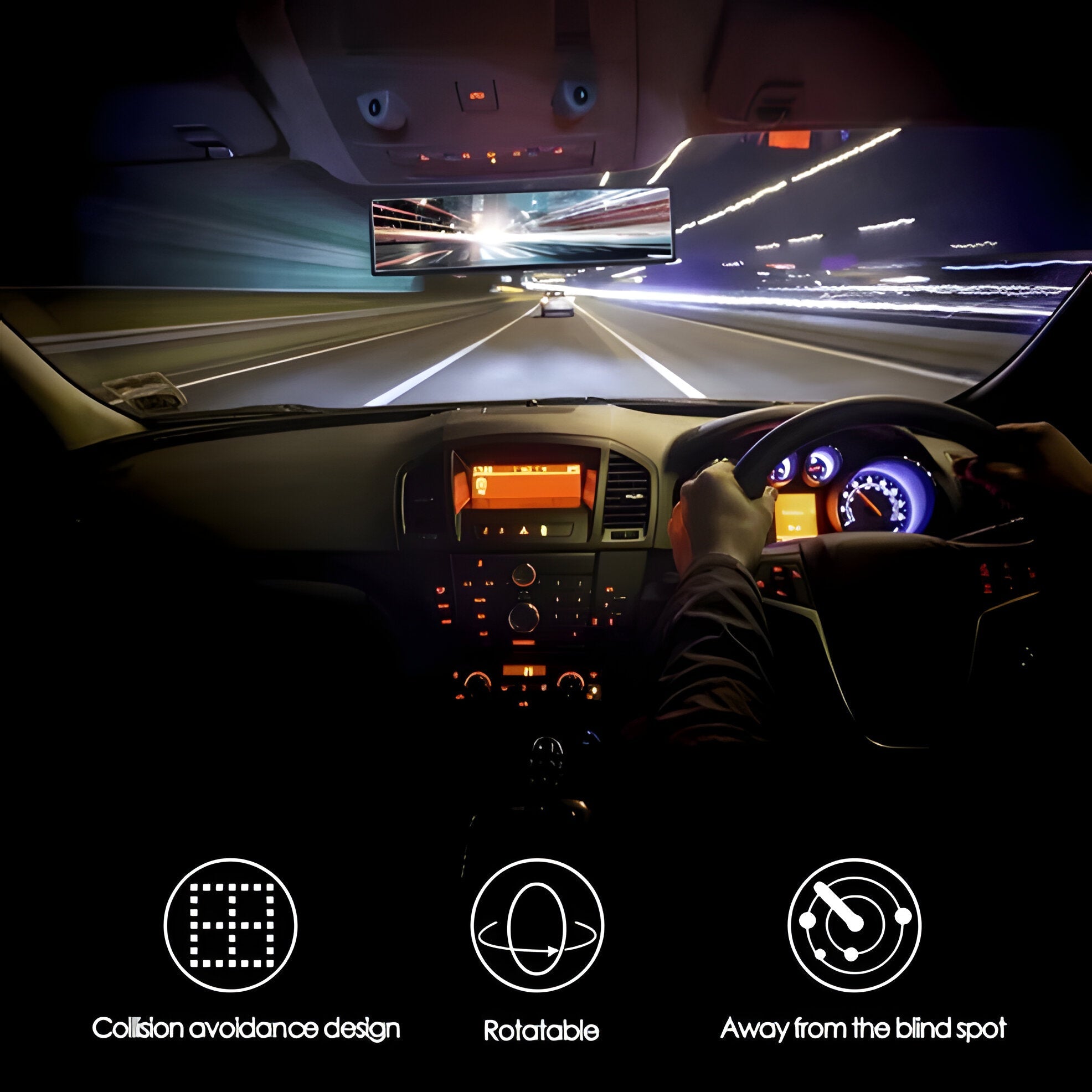 No Blind Spot Rear view Mirror