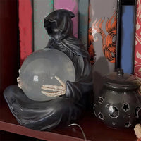 Grim Reaper Crystal Ball Halloween Decoration