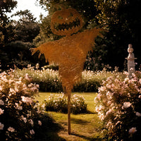 Rustic Scary Pumpkin Scarecrow Halloween Decor