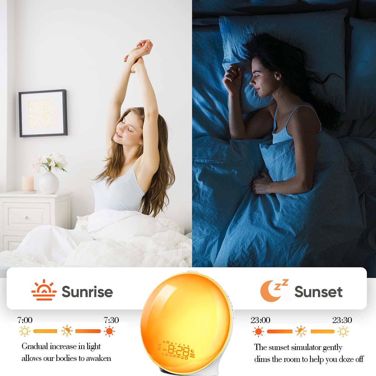Light Alarm Clock With Nature Sounds