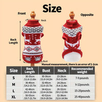 Knitted Dog Christmas Sweater for Small Pets
