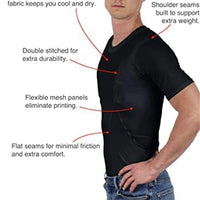 Men/women's Concealed Leather Holster T-shirt