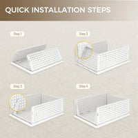 Stackable Plastic Drawer Closet Organizer