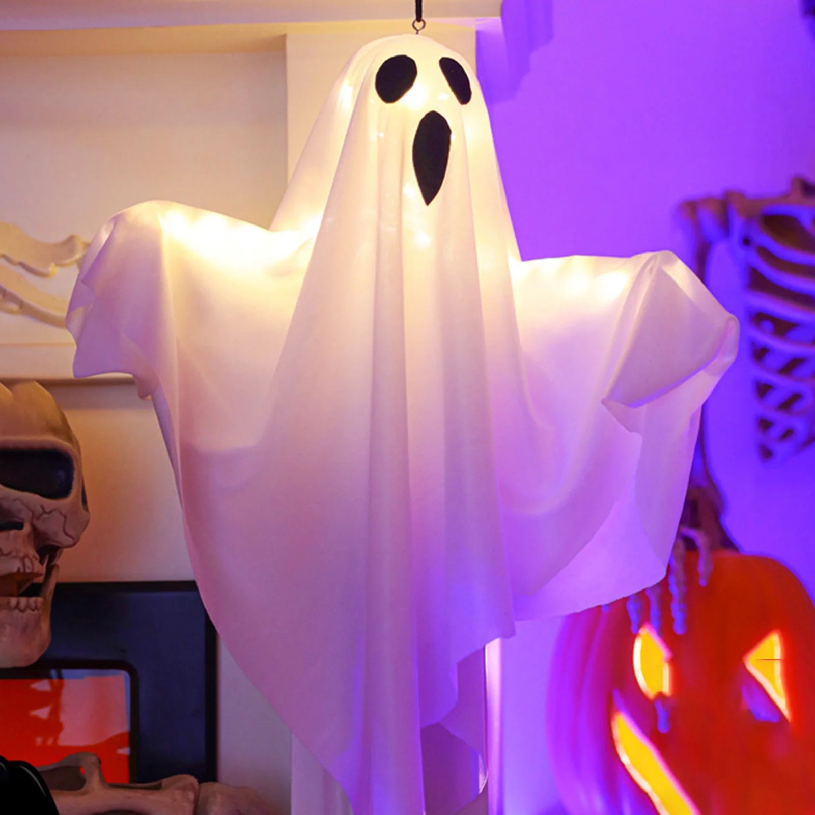 Hanging Halloween Lighted Ghost Decor