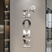 Home Entrance 3D Mirror Wall Sticker Decor