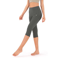 Ladies Capri Cotton Pants Leggings with Pockets