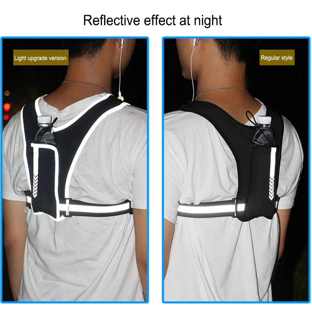 Reflective Running Vest Chest Bag