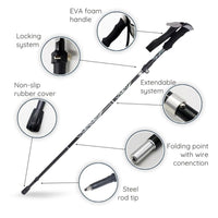 Premium Automatic Retractable Hiking Stick