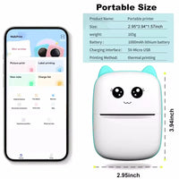 Mini Wireless Portable Thermal Label Printer
