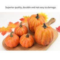 Realistic Fake Pumpkins Halloween Decor