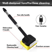 Grill Brush with Steam Cleaning and Scraper