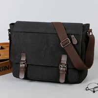 Mens Canvas Satchel Messenger Sling Bag