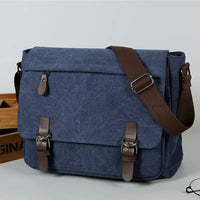 Mens Canvas Satchel Messenger Sling Bag