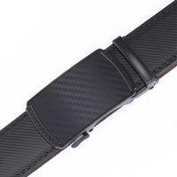 Men's Leather Belt with Automatic Buckle