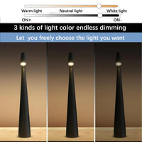 Touch Control Reading Light with Tri-Color Dimming