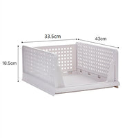 Stackable Plastic Drawer Closet Organizer